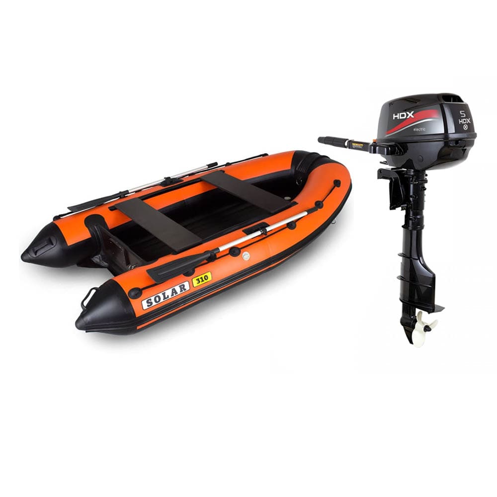 Купить Лодка ПВХ SOLAR-310 К (Оптима) и мотор HDX F 5 BMS