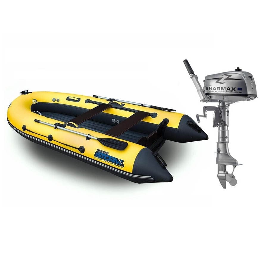 Купить Лодка ПВХ Stormline AIR Trimaran 320 и мотор Sharmax SM6HS
