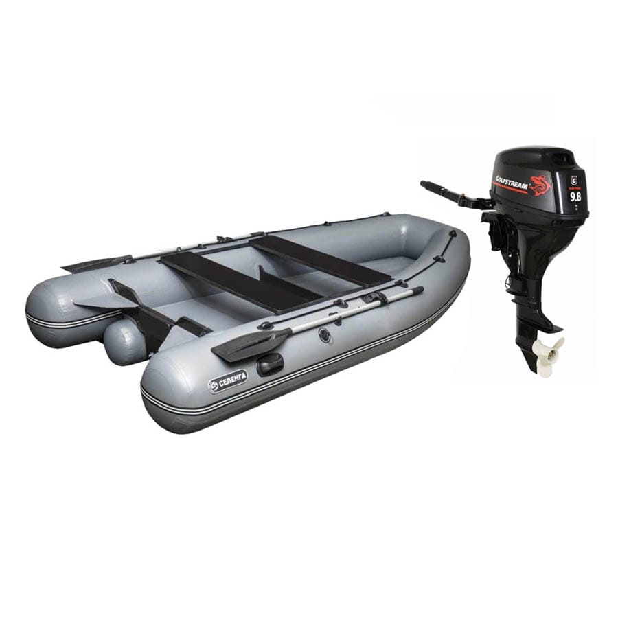 Купить Лодка ПВХ Селенга 330 НД и мотор Golfstream F 9.8 BMS