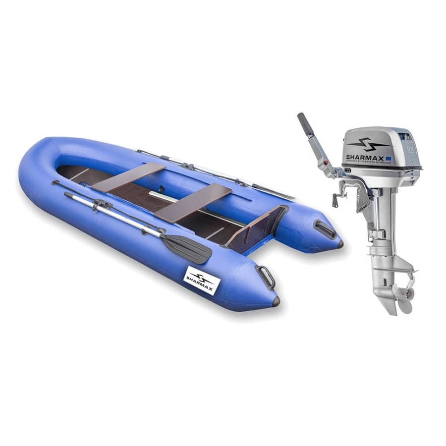 Купить Лодка ПВХ Sharmax Wood 330 и мотор Sharmax SM9,8HS