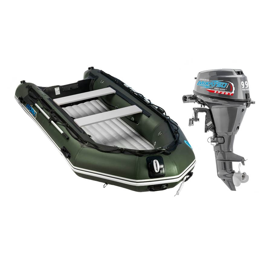 Купить Лодка ПВХ Stormline Heavy Duty AIR LIGHT 340 и мотор Mikatsu MF9.9FES-EFI SPORT