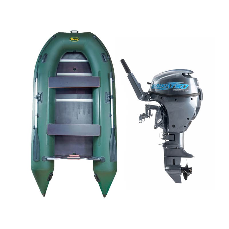 Купить Лодка ПВХ Инзер 350 V (киль) и мотор Mikatsu MF8FHS