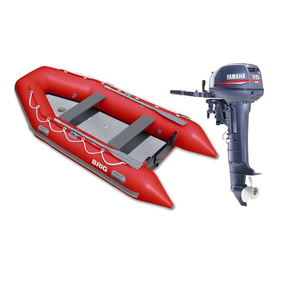 Купить Лодка ПВХ Brig B350 и мотор Yamaha 15FMHS