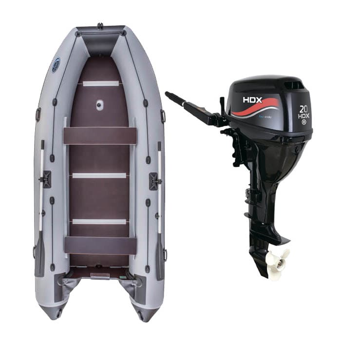 Купить Лодка ПВХ Stefa 3800 МК Premium и мотор HDX F 20 BMS