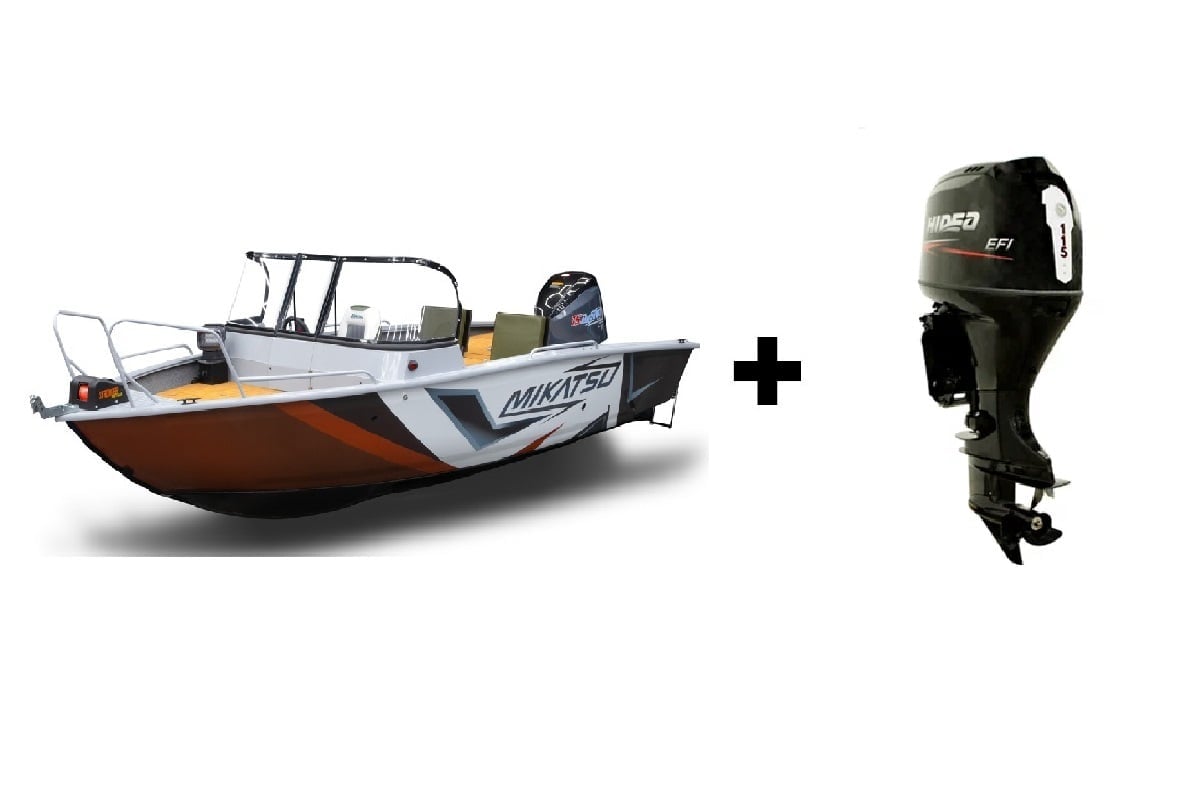 Купить Комплект Алюминиевая лодка (катер) Mikatsu (Микатсу) 570 (Z43) Standard + мотор Mikatsu MF115FEL-T EFI