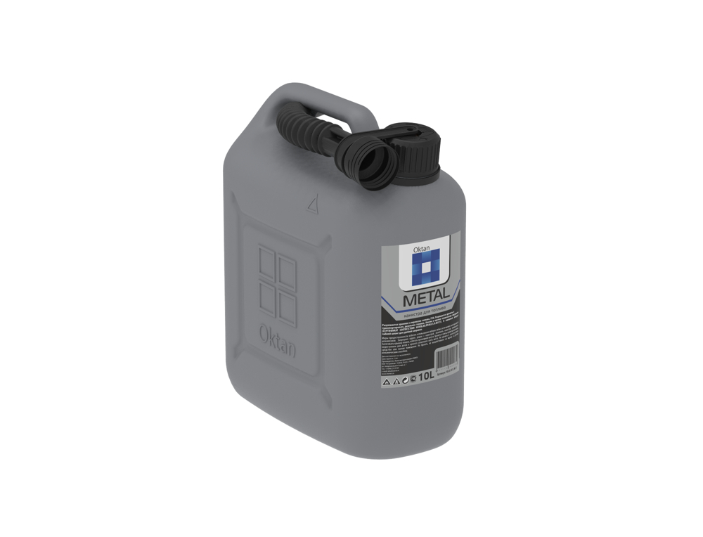 Купить Канистра ГСМ Oktan, 10л (Серый)