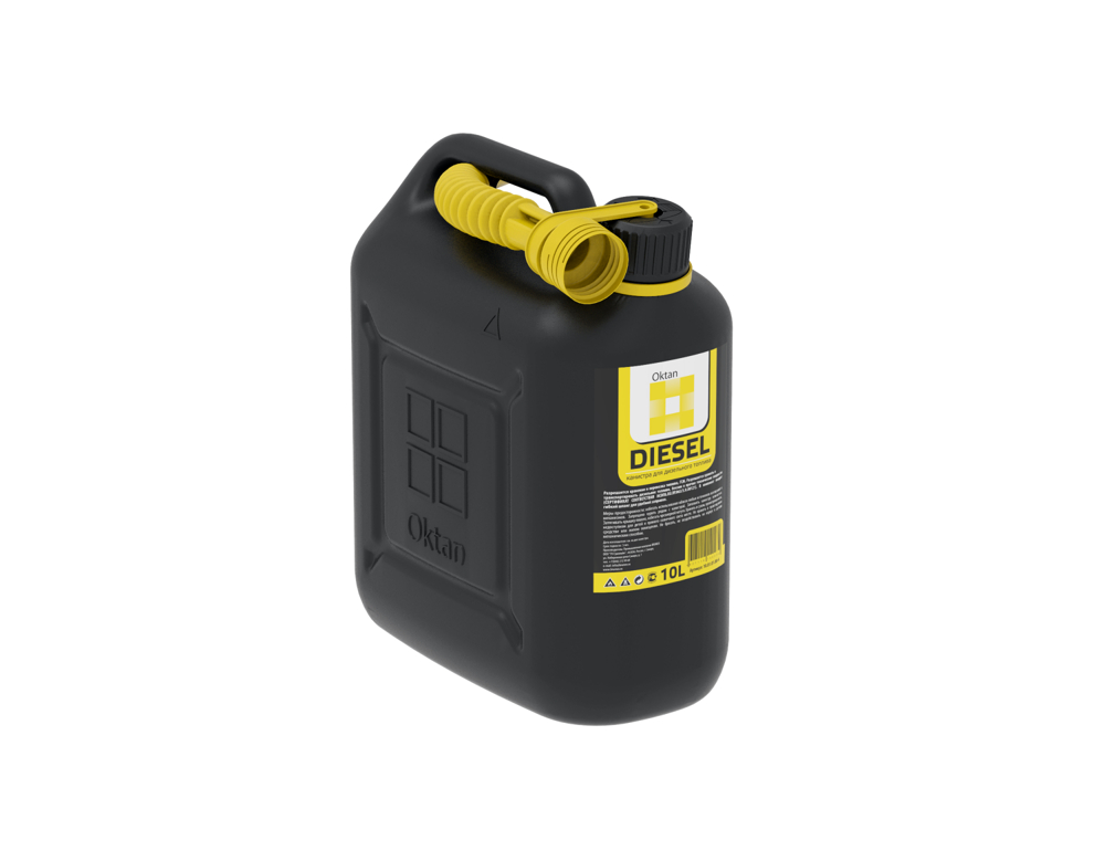 Купить Канистра ГСМ Oktan, 10л (Черный)