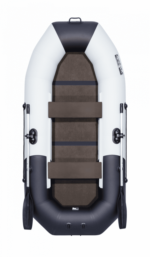 Купить Гребная лодка ПВХ ТАЙМЕНЬ N-270 "Комби" серый-чёрный