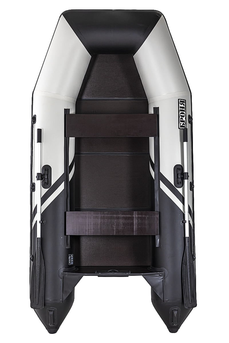 Купить Лодка ПВХ БРОНЯ 280 Белый - чёрный
