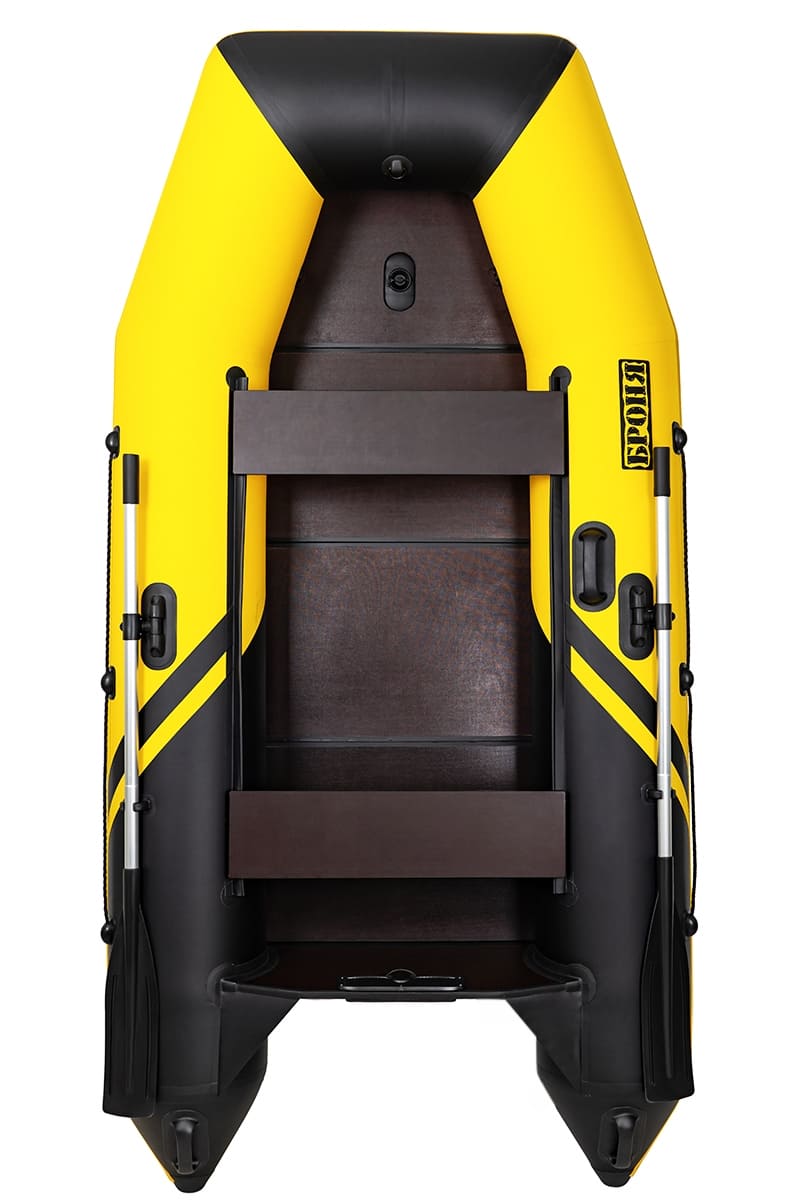 Купить Лодка ПВХ БРОНЯ 280 СК Жёлтый - чёрный