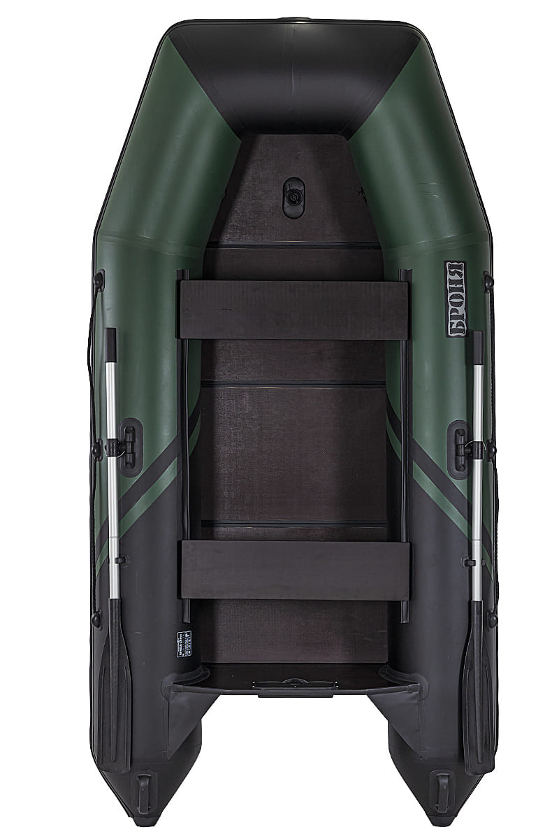 Купить Лодка ПВХ БРОНЯ 280 СК Зелёный - чёрный