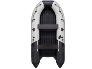 Купить Лодка ПВХ РИВЬЕРА 3800 килевое надувное дно "комби" светло-серый/черный