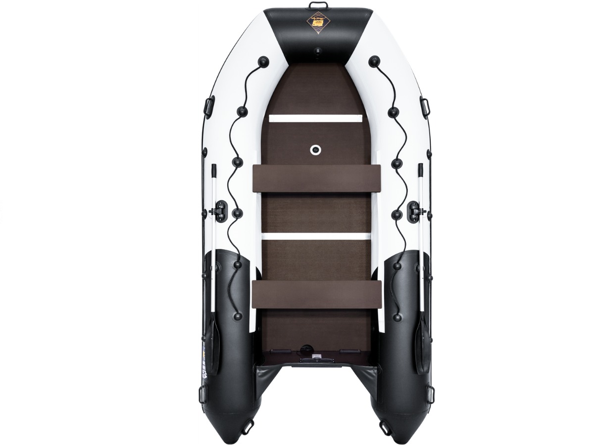 Купить Лодка ПВХ РИВЬЕРА Максима 3800 СК "Комби" светло-серый/черный