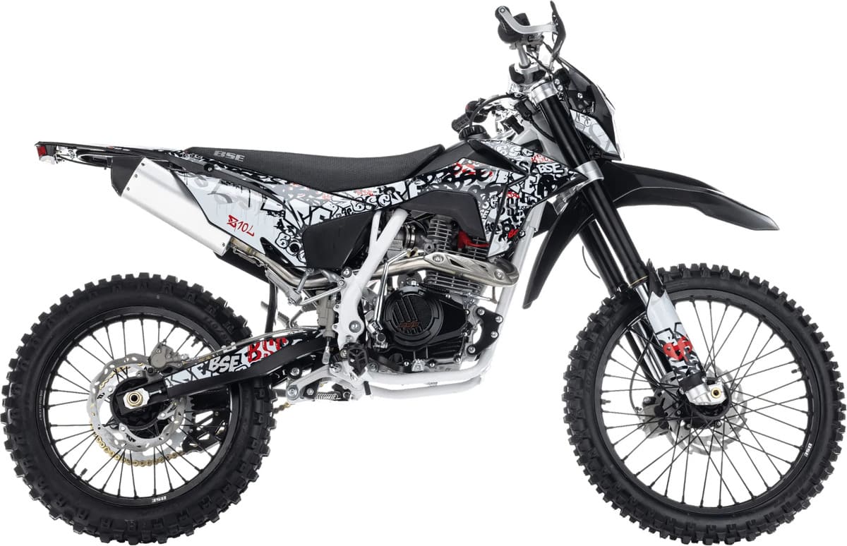 Купить Мотоцикл кроссовый эндуро BSE Z10L Graffiti White (172 FMM) 21/18