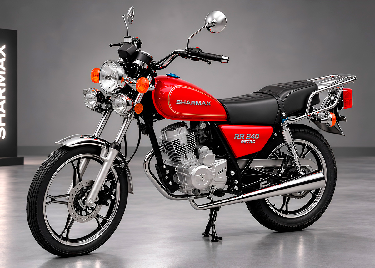 Мотоцикл SHARMAX RR 240 RETRO фото 8