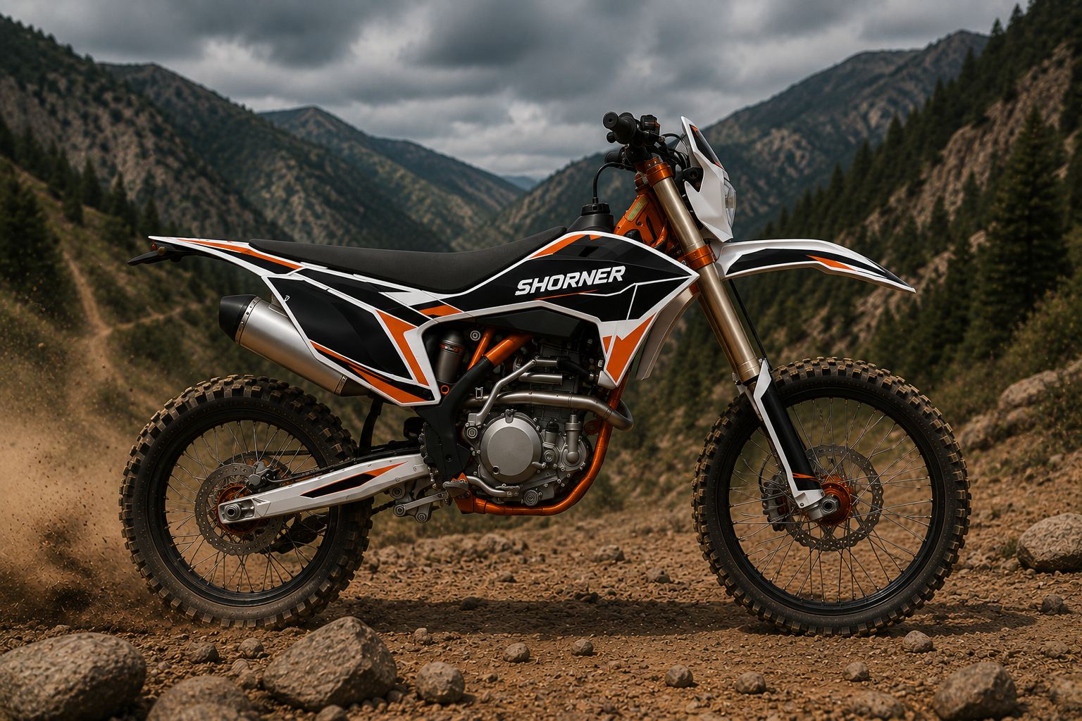 Мотоцикл SHORNER Raptor KAX-R 21/18 ENDURO фото 3