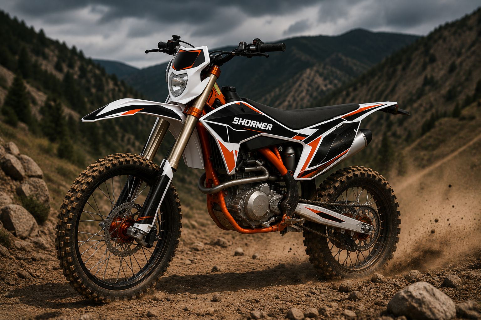Мотоцикл SHORNER Raptor KAX-R 21/18 ENDURO фото 4