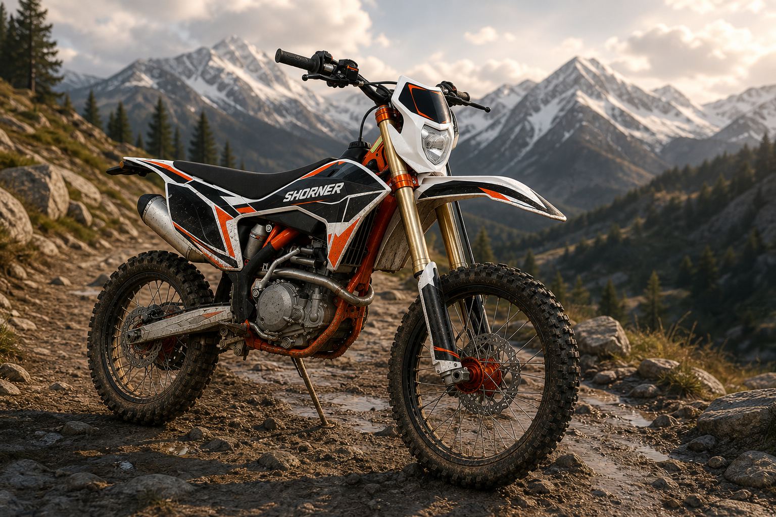 Мотоцикл SHORNER Raptor KAX-R 21/18 ENDURO фото 6