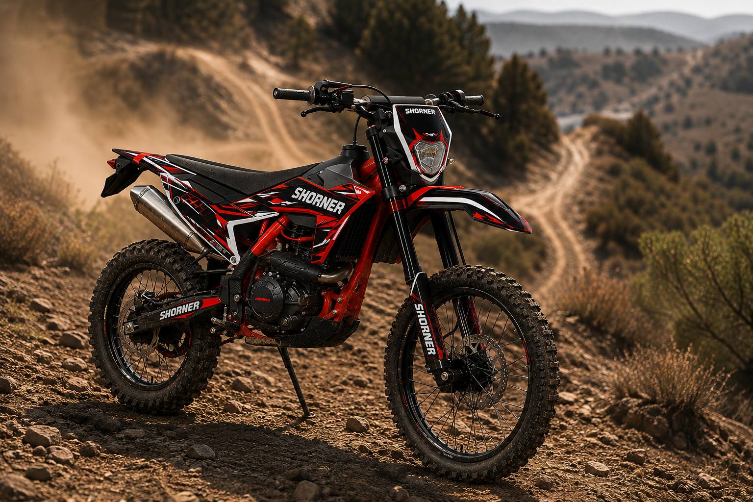 Мотоцикл SHORNER Raptor Super PX 250 21/18 ENDURO фото 3