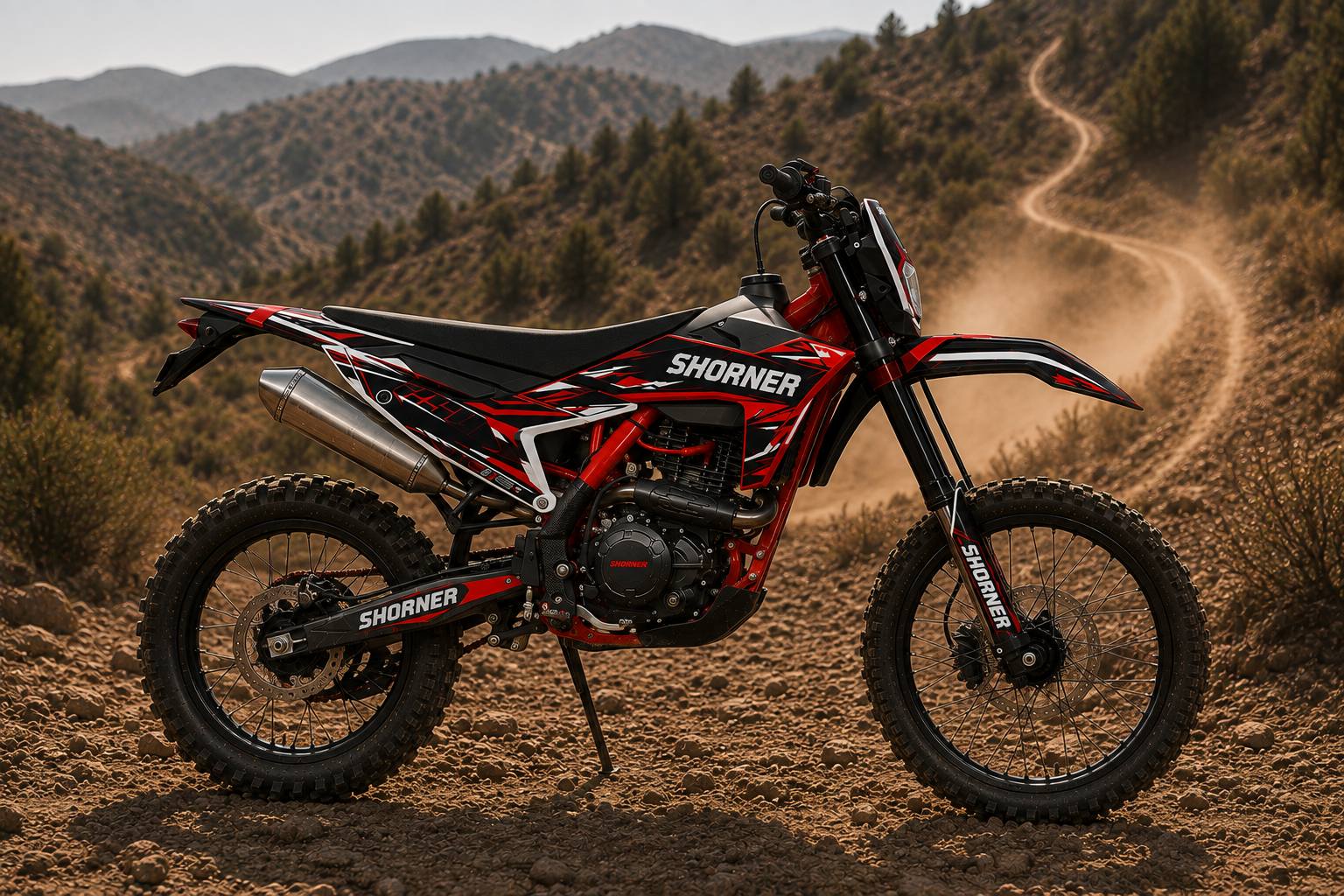 Мотоцикл SHORNER Raptor Super PX 250 21/18 ENDURO фото 6