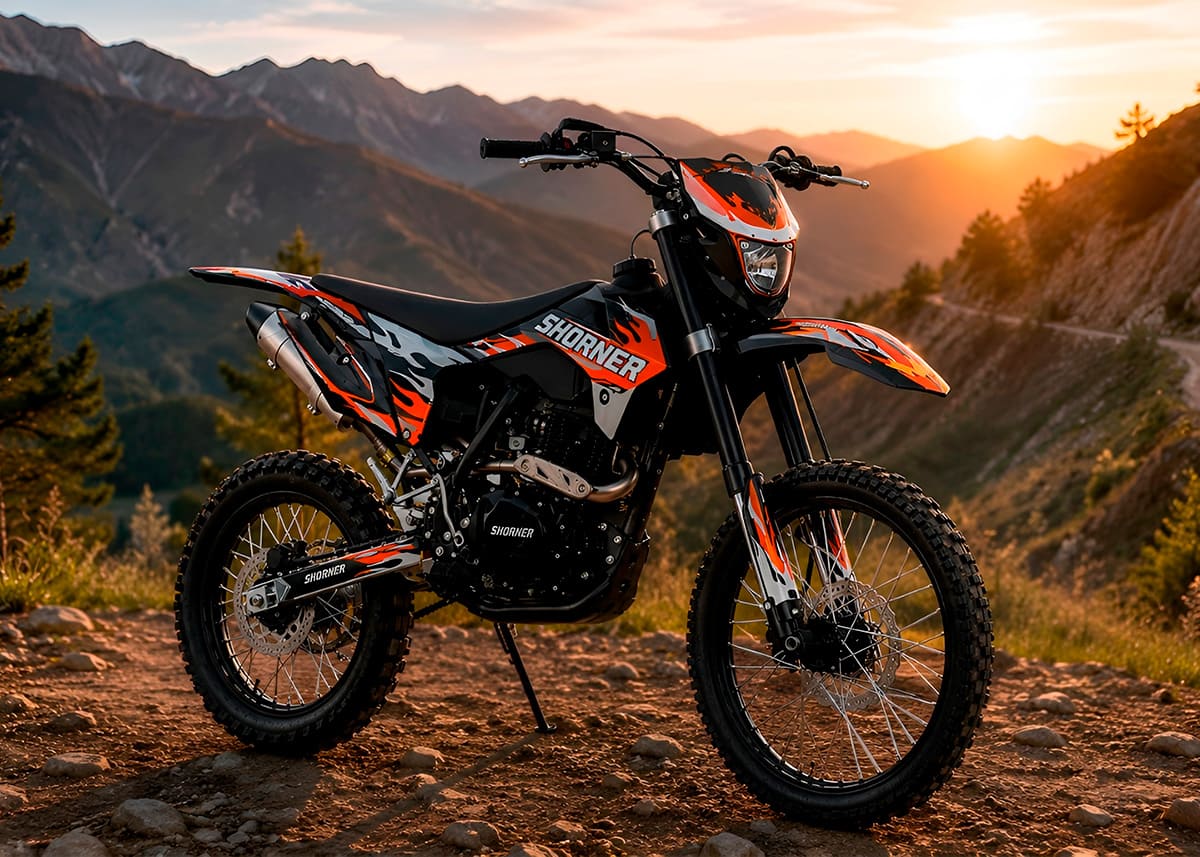 Мотоцикл кроссовый эндуро SHORNER Raptor Z1 BSX 19/16 фото 3