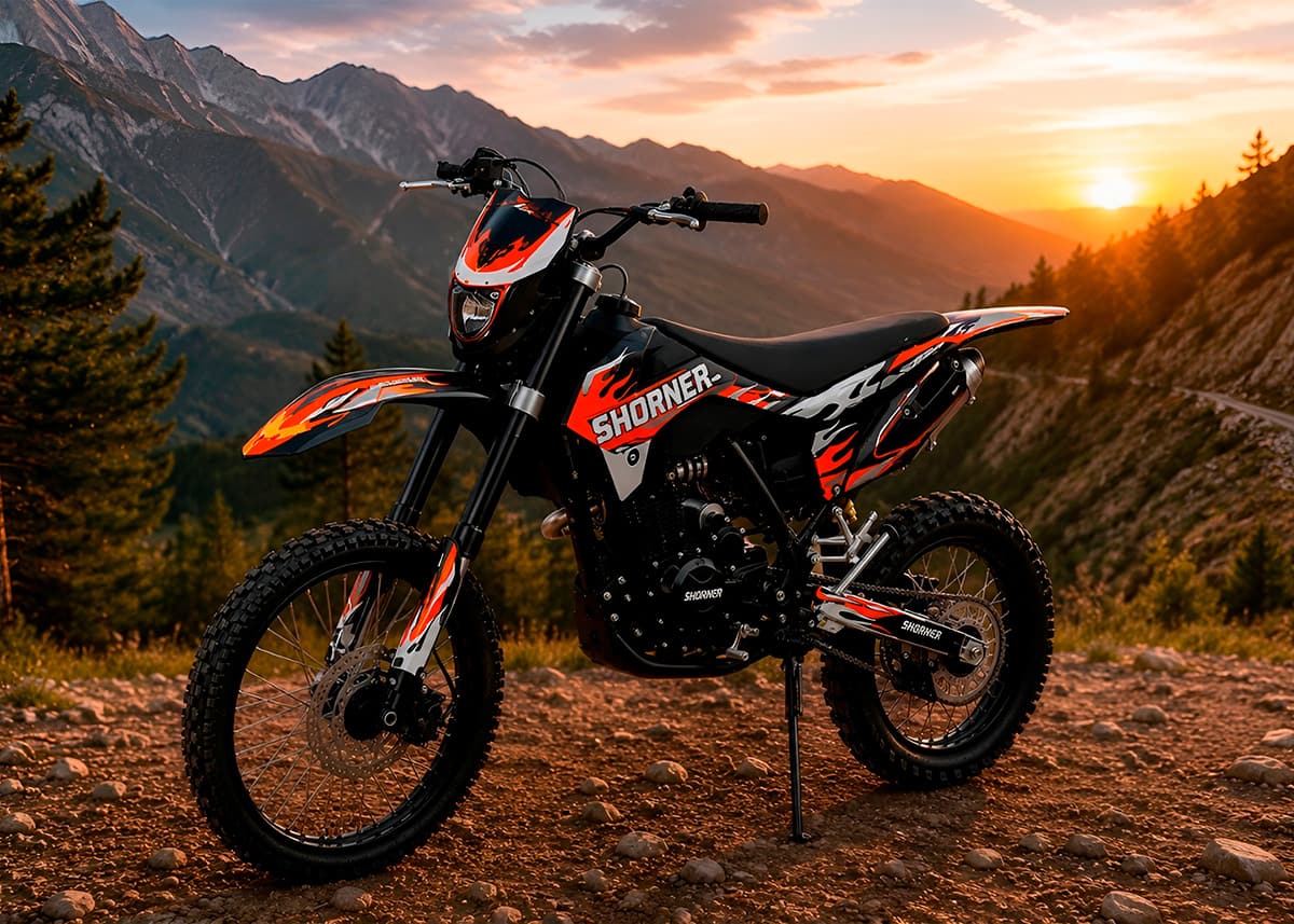 Мотоцикл кроссовый эндуро SHORNER Raptor Z1 BSX 19/16 фото 4
